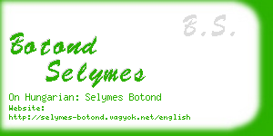 botond selymes business card